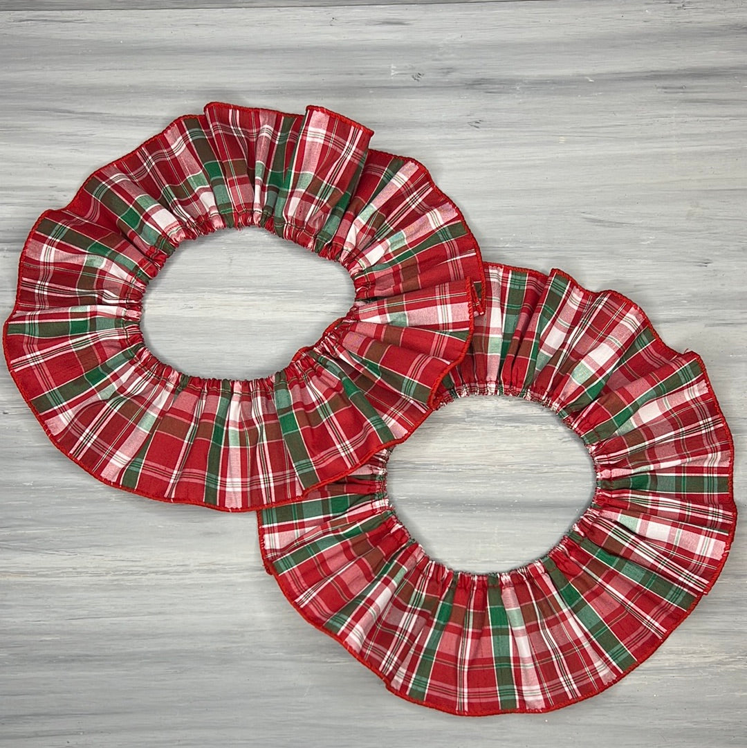 Christmas Plaid - 2 Fancy Frills - Large