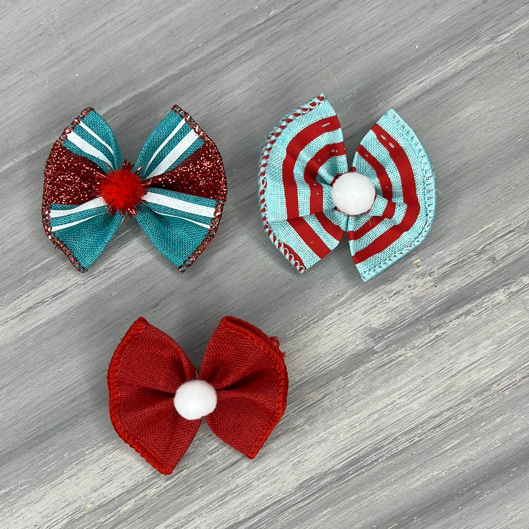 Retro Stripes - Topsy Turvy - 12 Medium Bows