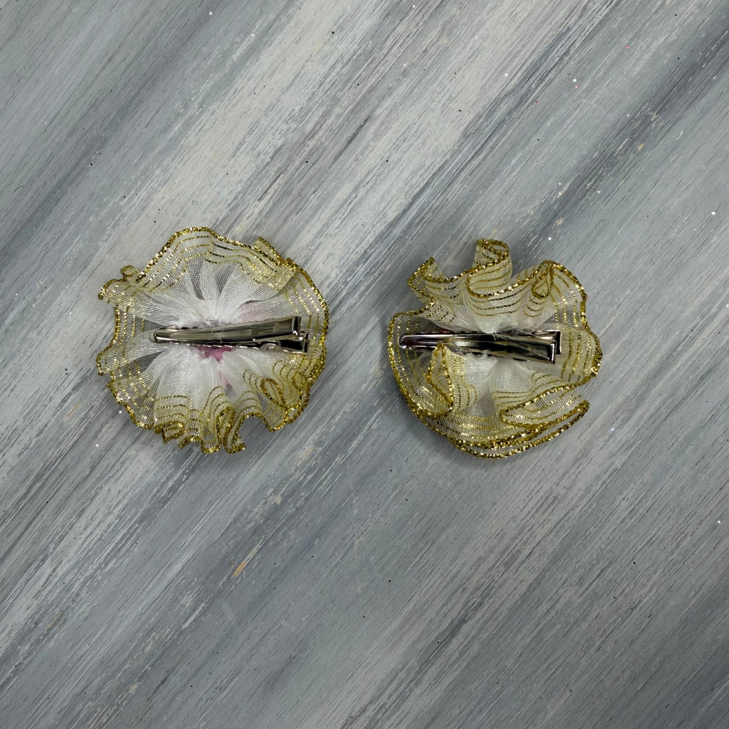 Valentine - Puff Clips - 12 Medium Bows