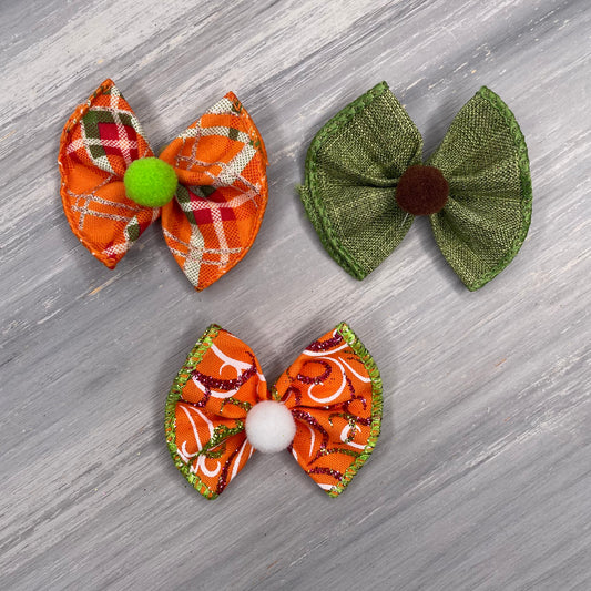 Fall Glitz  - Topsy Turvy - 12 Medium Bows