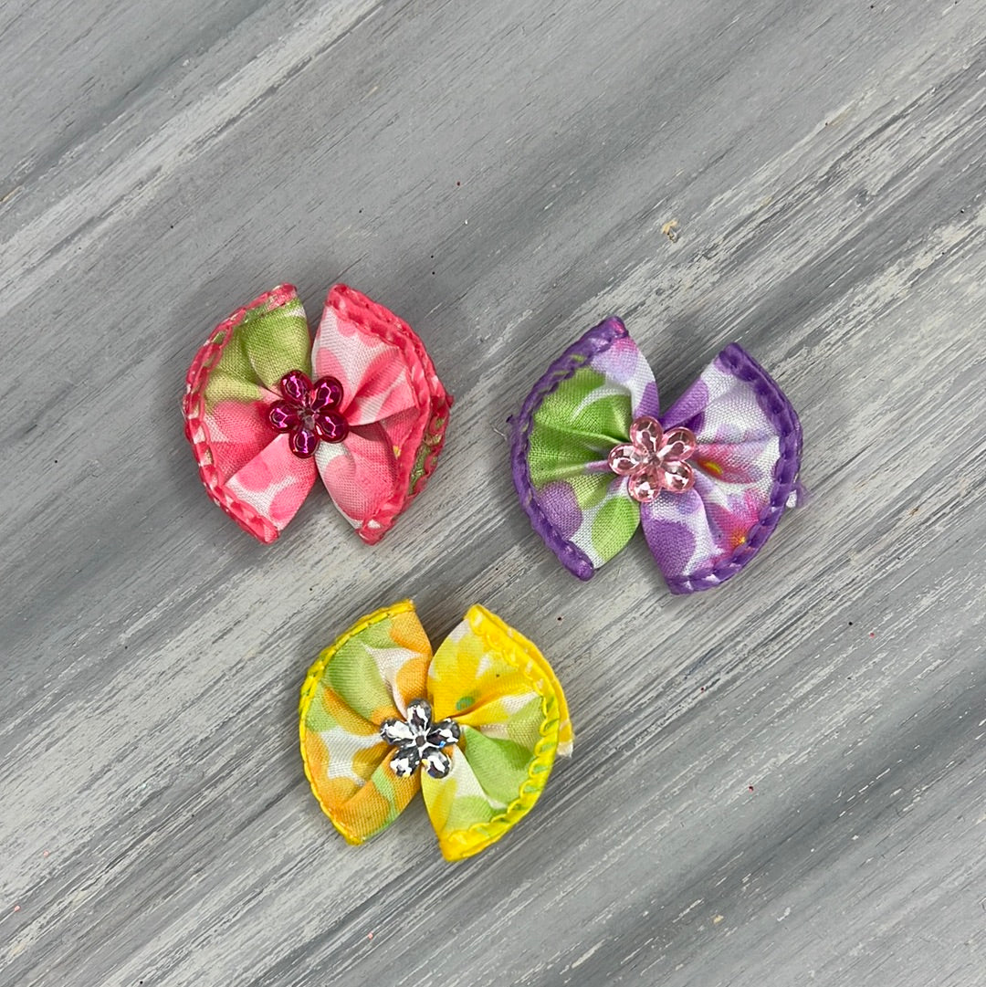 Flower Power - Tiny Topsy Turvy - 24 Tiny Bows