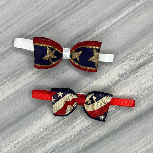Patriotic Stars - 8 Adjustable Bow Tie Neckwear