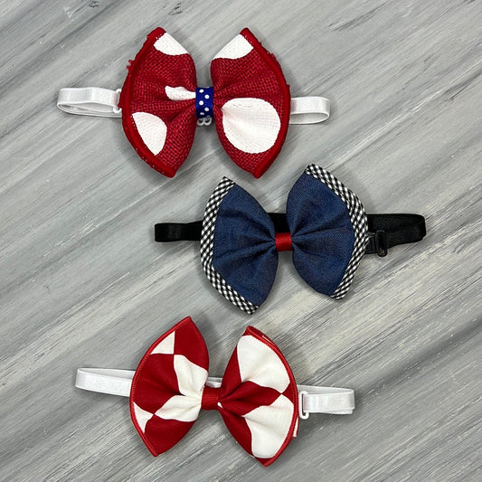All-American - Jumbo Bow Tie - 3 Large Bow Neckties