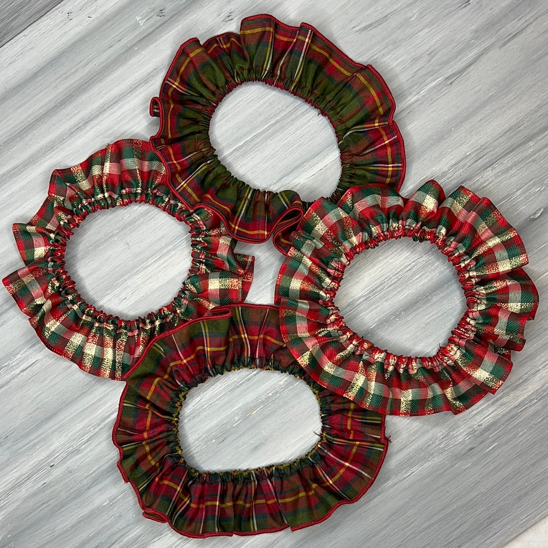 Christmas Glitz - 4 Fancy Frills - Small or Medium