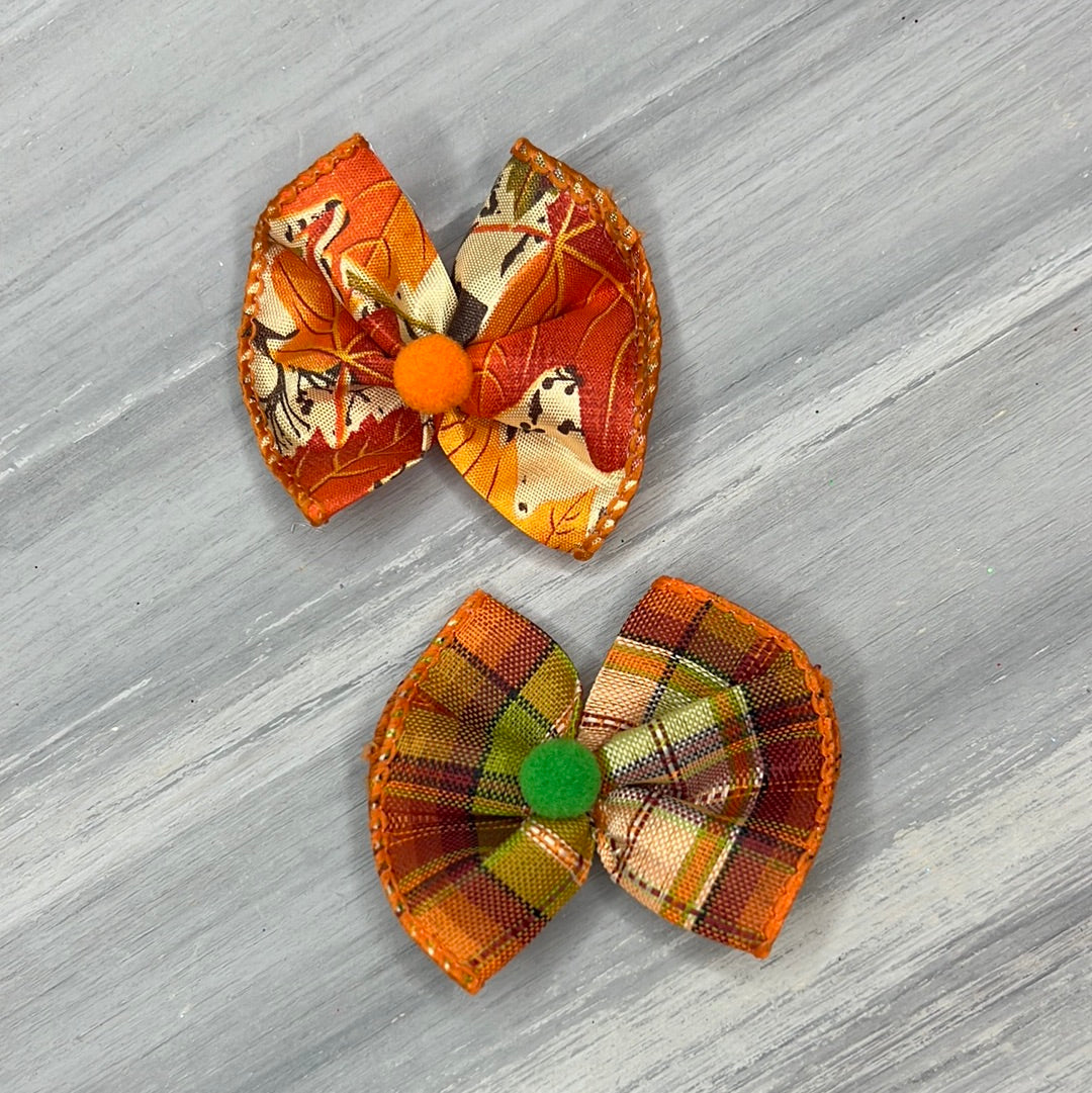Fall Plaid - Topsy Turvy - 12 Medium Bows