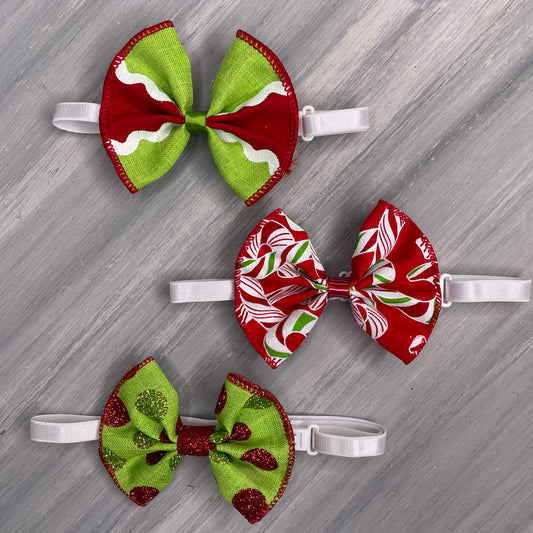 Candy Cane - Jumbo Bow Tie - 3 Large Neckties