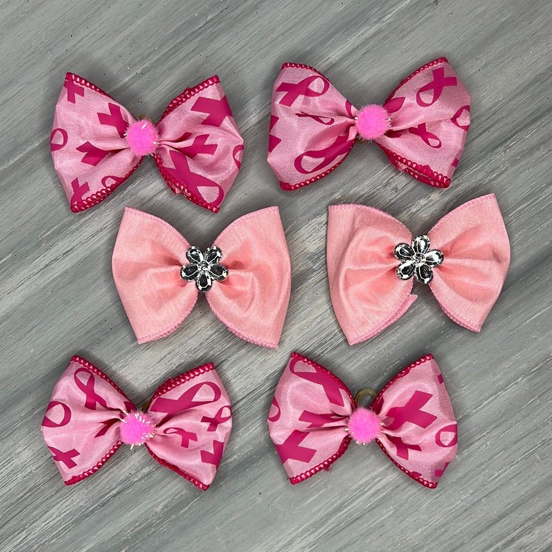 Breast Cancer - Over the Top - 6 Large Bows