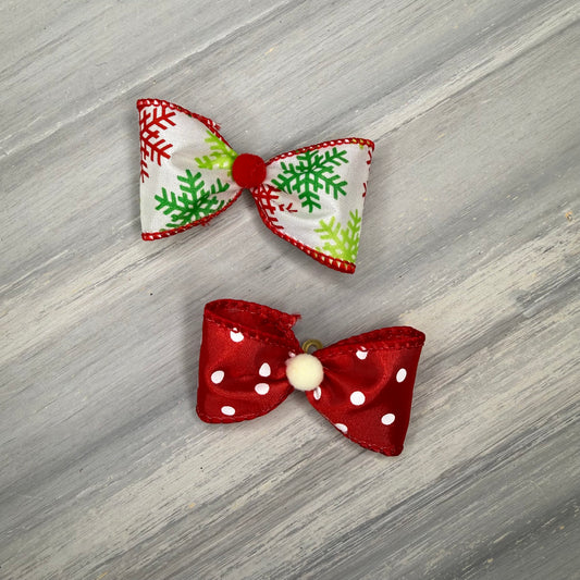 Snowflakes - Classic - 8 Medium Bows