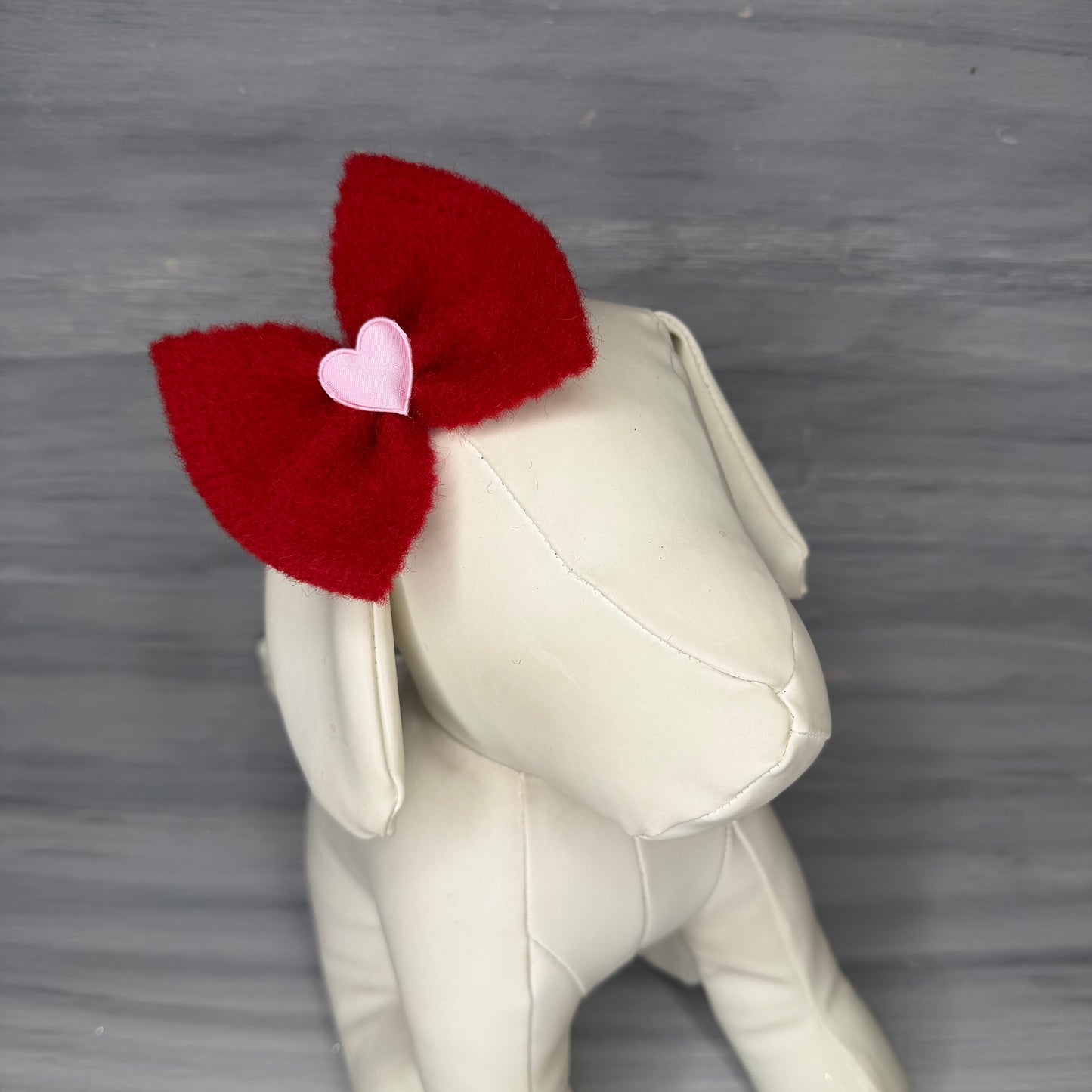 Valentine - Wool Toppers - 8 Large Bows