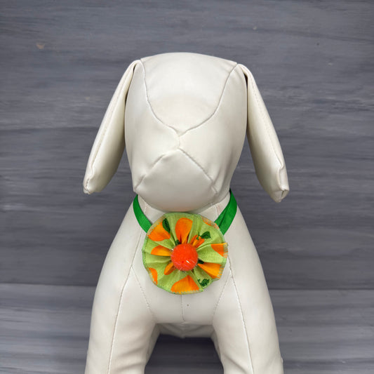 Orange Crush - 9 Ruffled Pom Neckwear