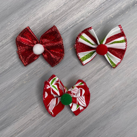 Candy Cane - Topsy Turvy - 12 Medium Bows