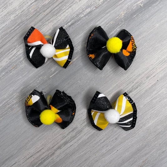 Spooky Stripes - Tiny Topsy Turvy- 24 Tiny Bows