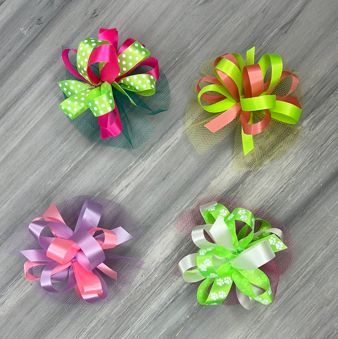 Spring Collar Bows - 8 Extra Large Bows