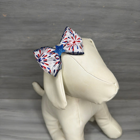 Patriotic Picnic - Over The Top - 8 Large Bows