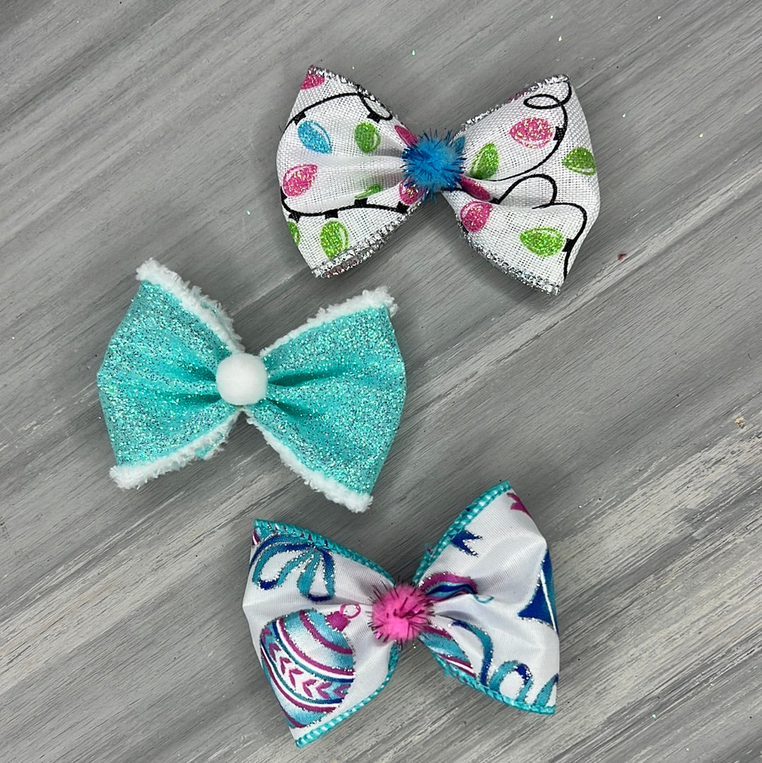 Frosted Lights - Over the Top - 12 Large Bows