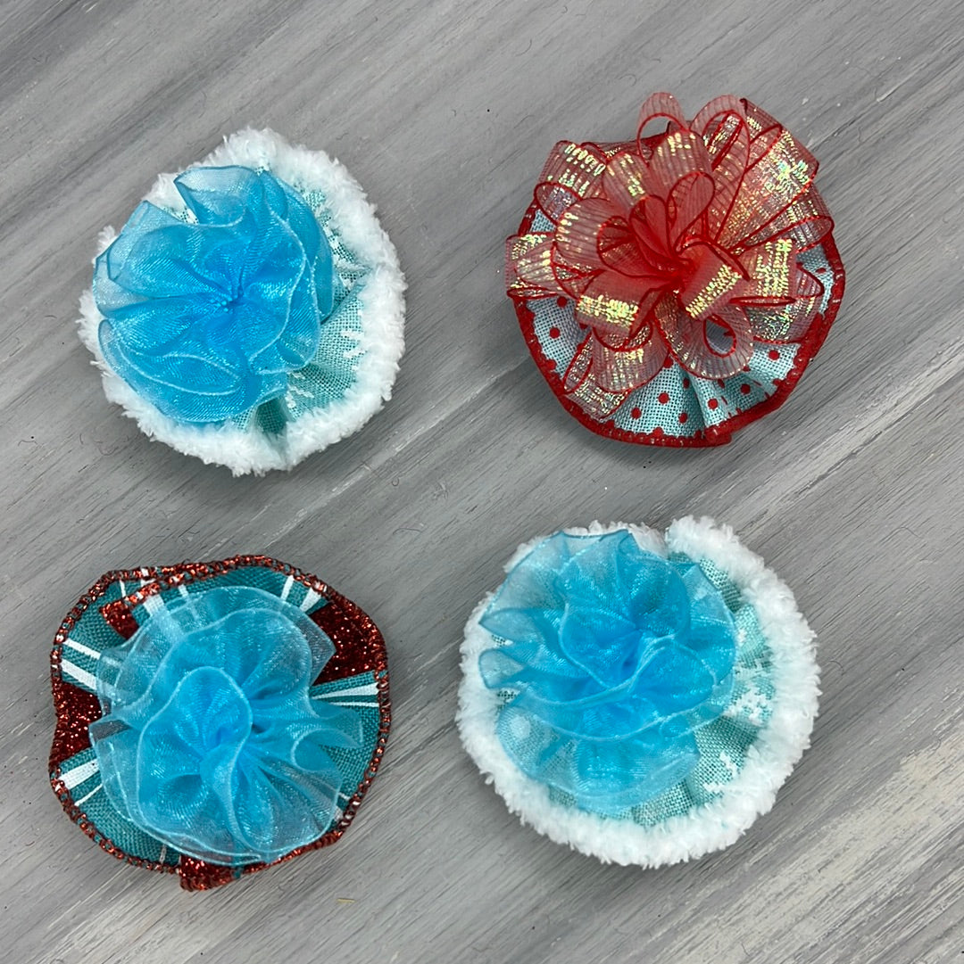 Naughty or Nice - Tedi Bows - 12 Medium Bows