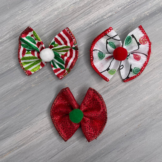 Christmas Lights - Topsy Turvy - 12 Medium Bows