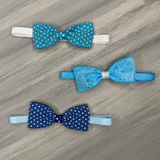 Ocean Blue - 8 Adjustable Bow Tie Neckwear