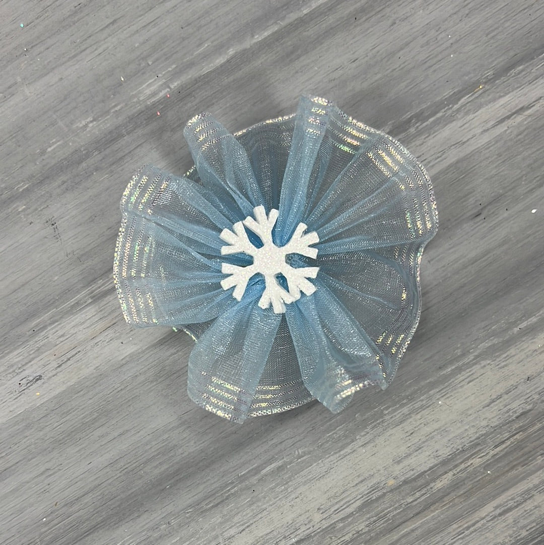 Winter Snow - Bling - 8 Large Bows