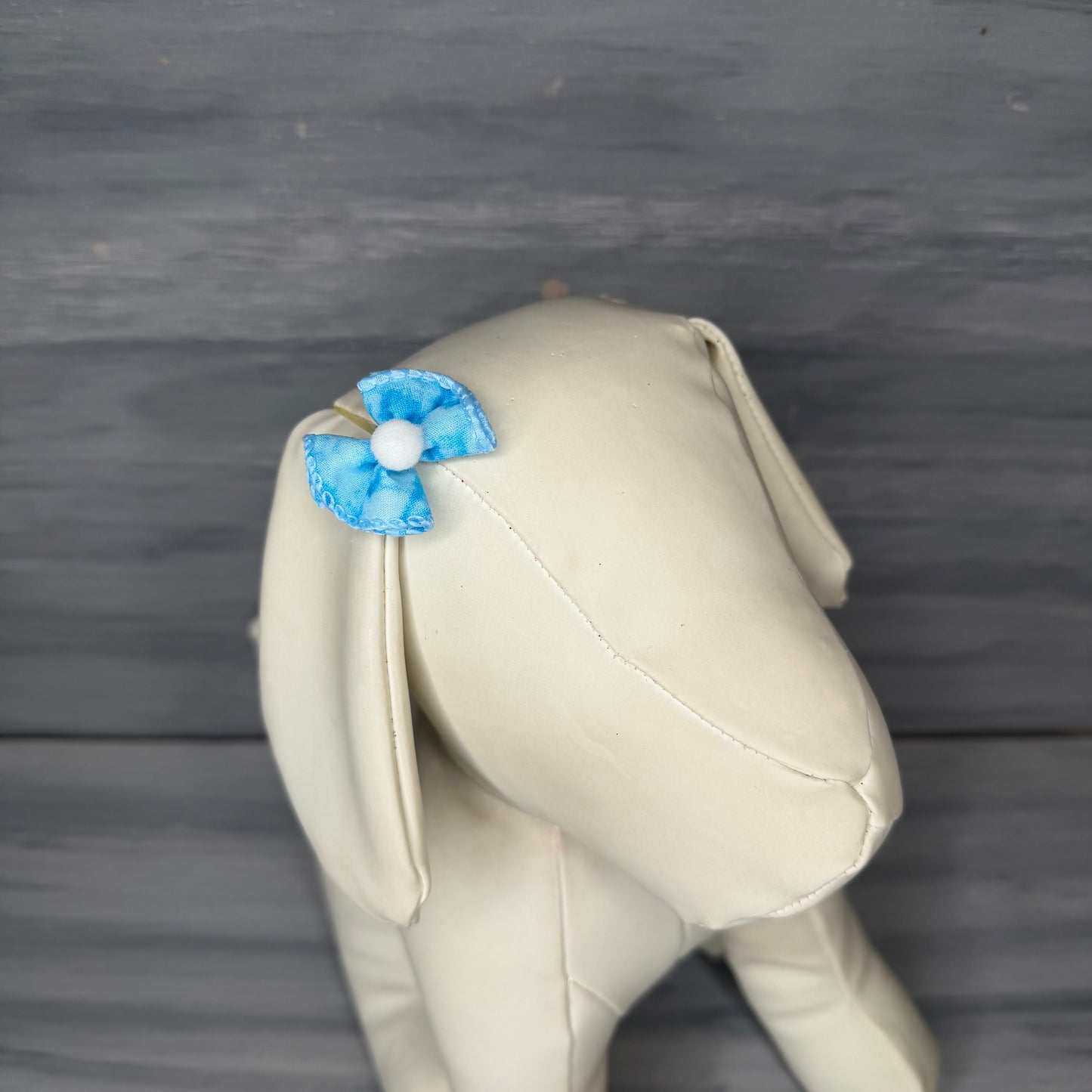 Blue Dottie - Tiny Topsy Turvy - 24 Tiny Bows