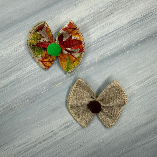 Rustic Fall - Topsy Turvy - 12 Medium Bows