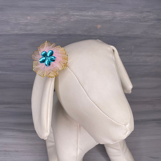 Flower Power - Puff Clips - 12 Medium Bows