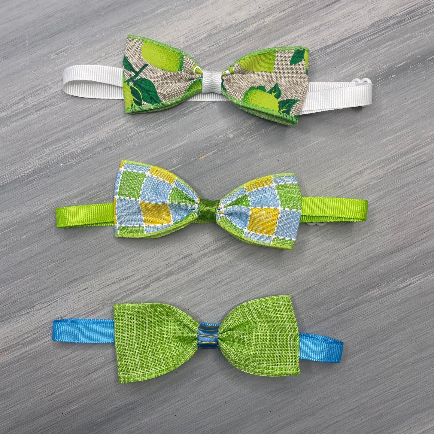 Zesty Lime - 8 Adjustable Bow Tie Neckwear