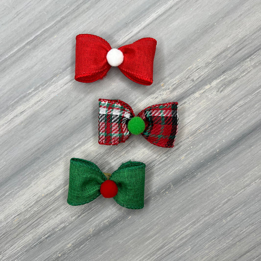Christmas Plaid - Classic - 8 Medium Bows