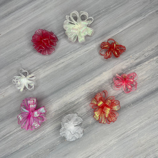 Valentine - Pixie and Puff Collection - 24 Medium Bows