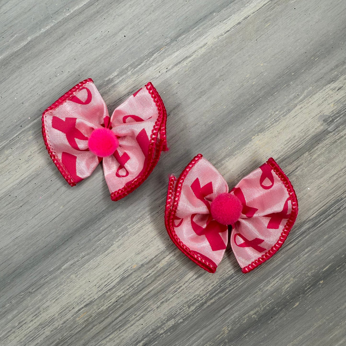 Breast Cancer - Topsy Turvy - 6 Medium Bows