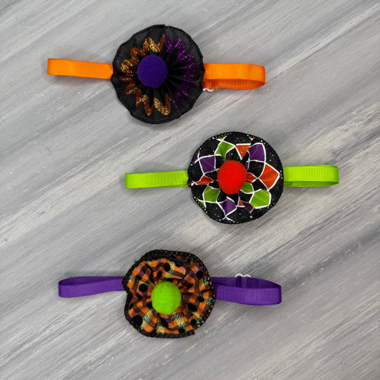 Funky Halloween - 9 Ruffled Pom Neckwear