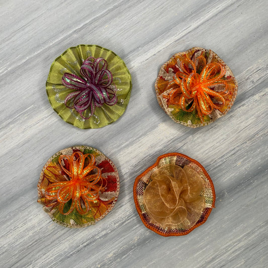 Autumn Haze - Tedi Bows - 12 Medium Bows