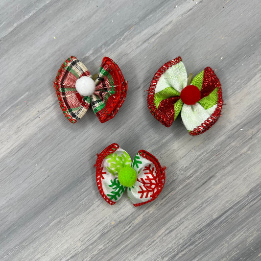 Snowflakes - Tiny Topsy Turvy - 24 Tiny Bows