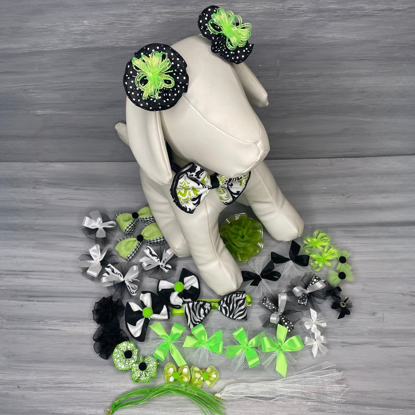 Black and Lime Collection - Large - 33 Piece Assortment