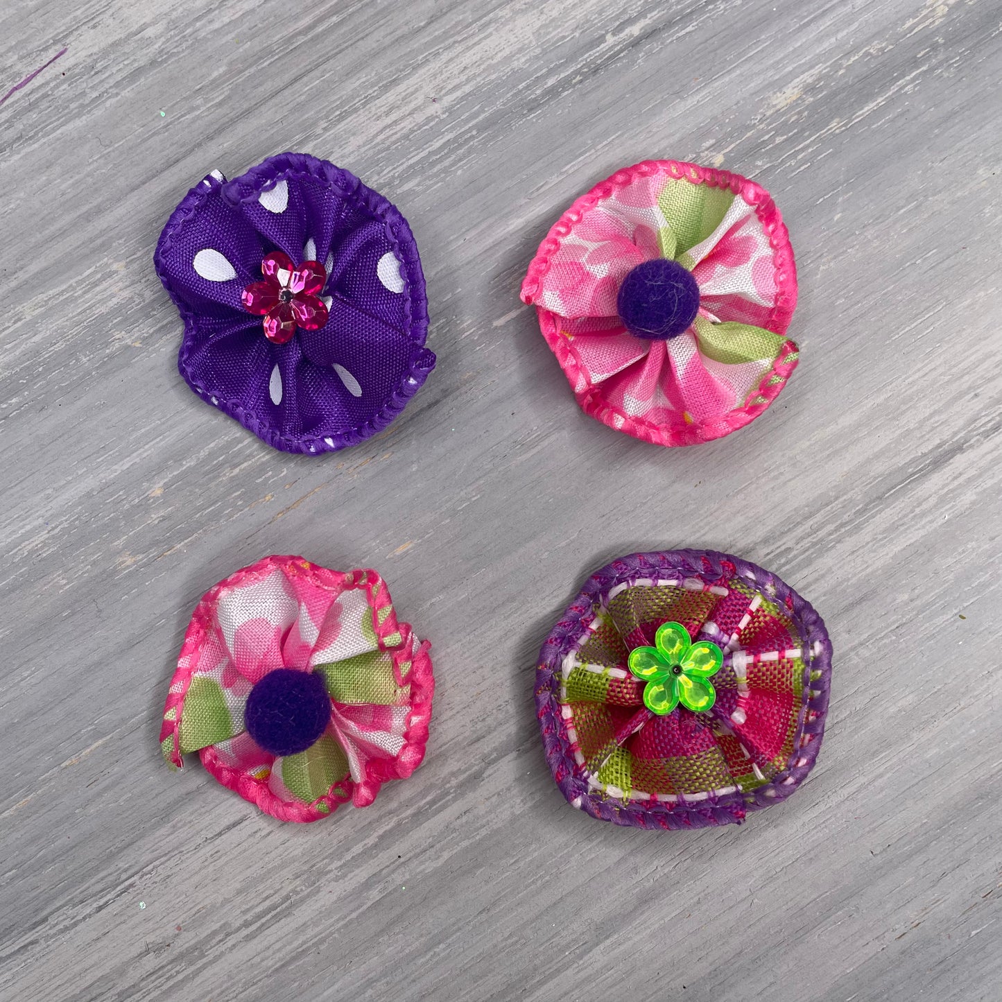 Violet Belle - Tiny Tedi Bows - 24 Tiny Bows