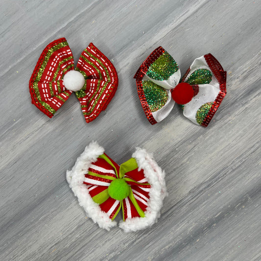 Tis’ the Season - Topsy Turvy -  12 Medium Bows