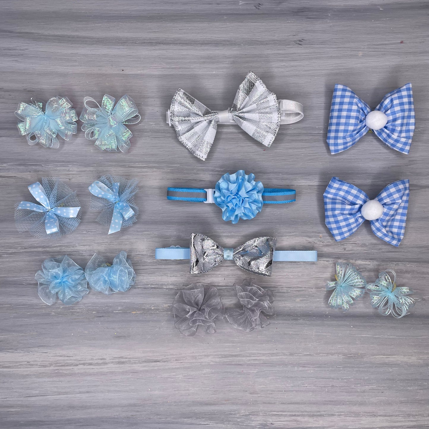 Icy Blue & Silver Luxe Collection - Medium- 15 Piece Assortment