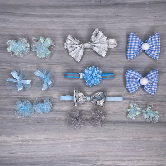 Icy Blue & Silver Luxe Collection - Medium- 15 Piece Assortment