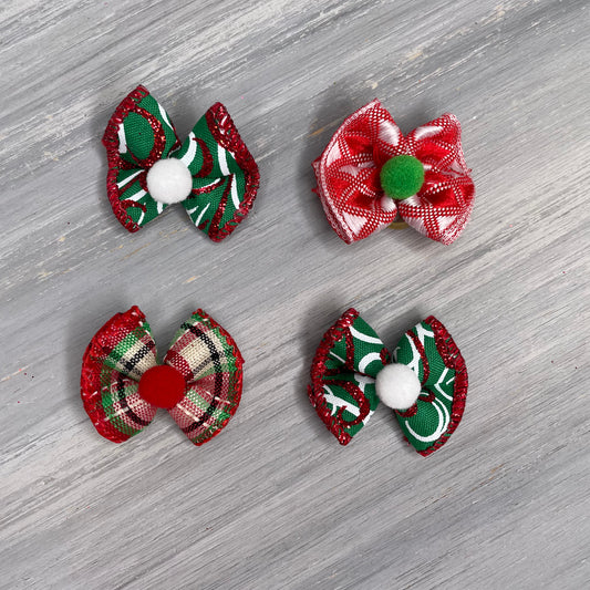 Christmas Glitz - Tiny Topsy Turvy - 24 Tiny Bows