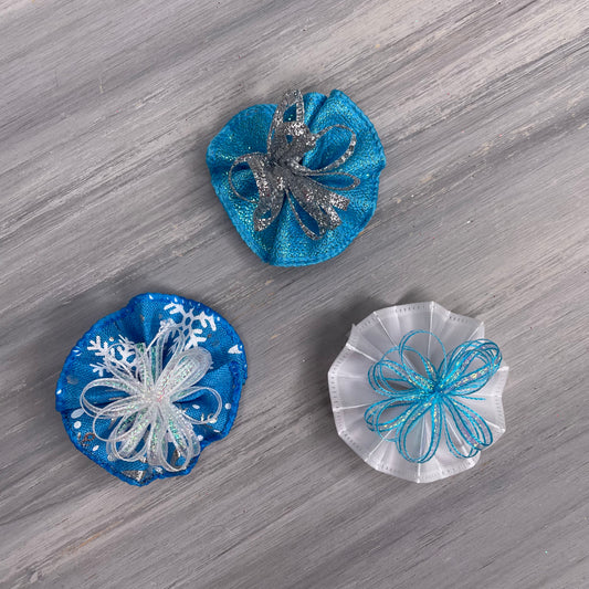 Frosty - Tedi Bow - 12 Medium Bows