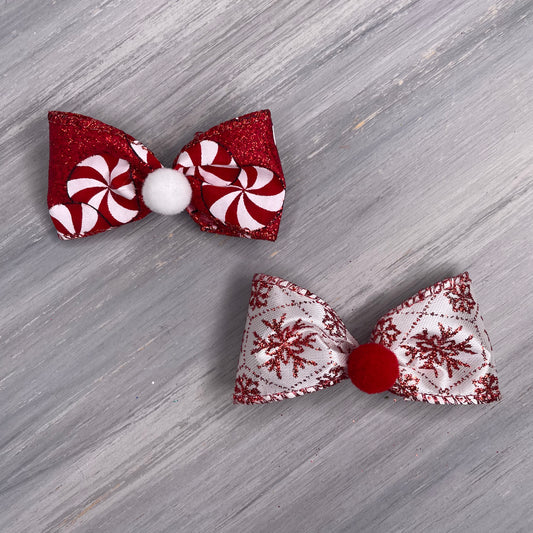 Peppermint Frost - Classic - 8 Medium Bows
