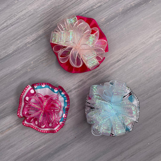 Bright Christmas Lights - Tedi Bows - 12 Medium Bows