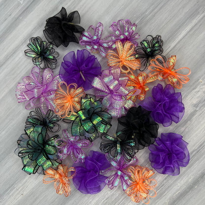 Halloween - Pixie and Puff Collection - 24 Medium Bows