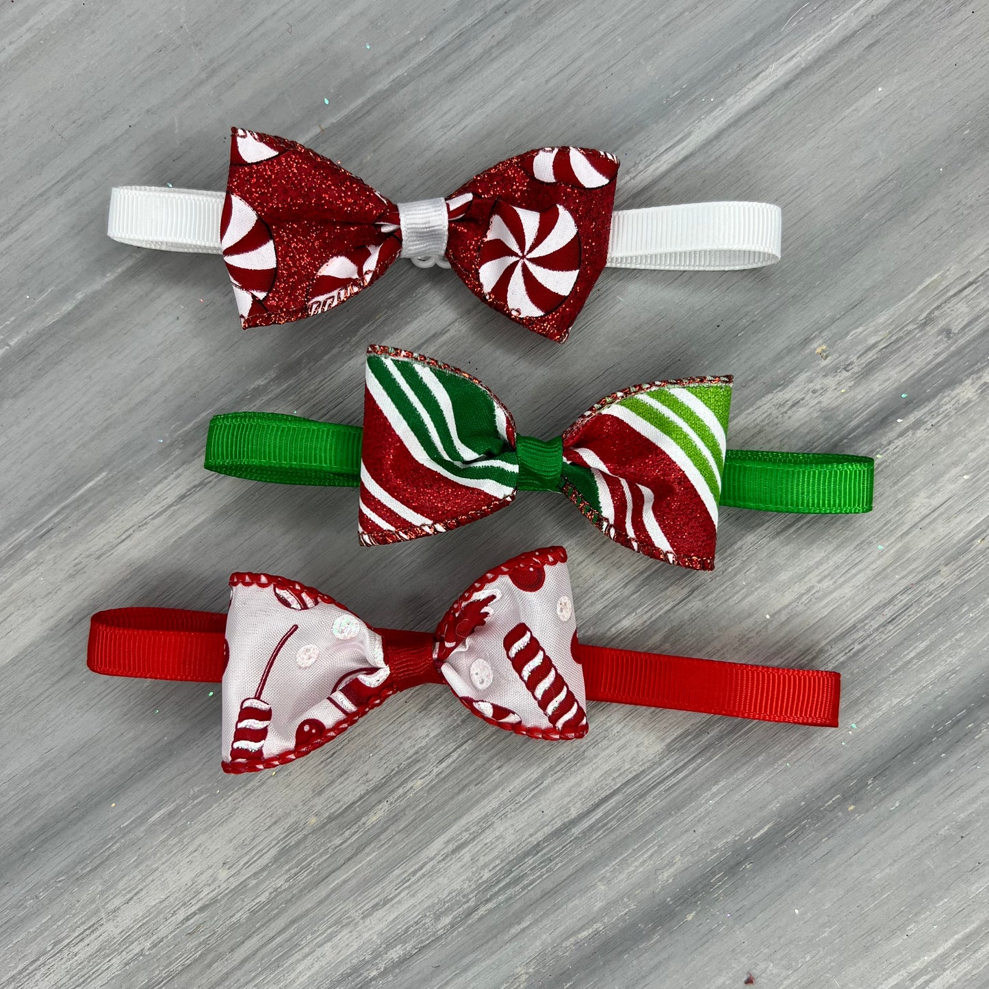 Peppermint - 8 Adjustable Bow Tie Neckwear