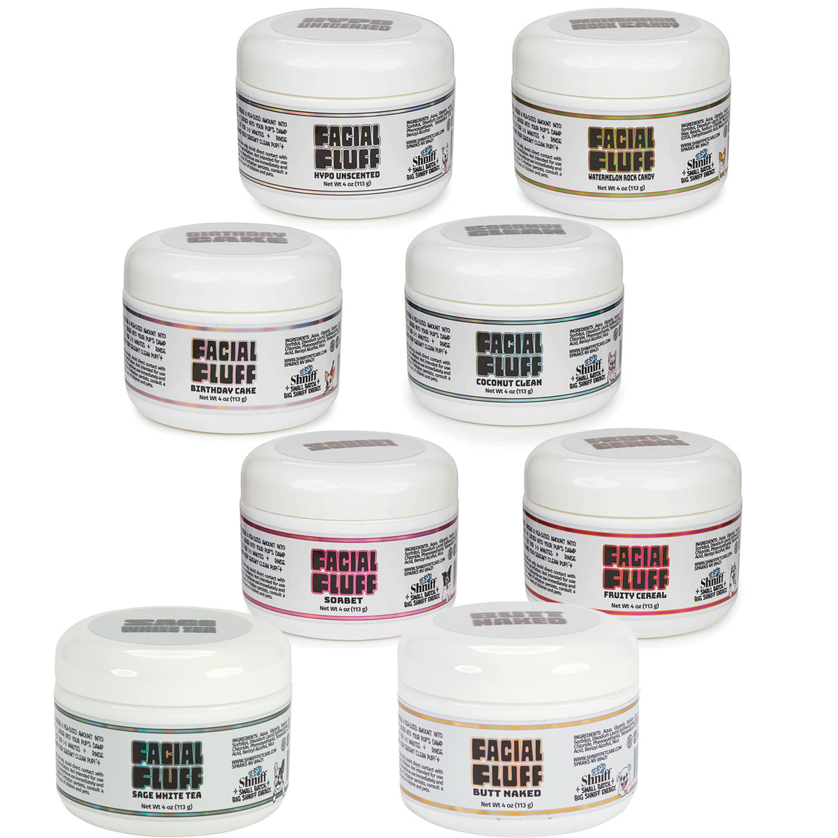 Shniff Facial Fluff Butt Naked 4 oz