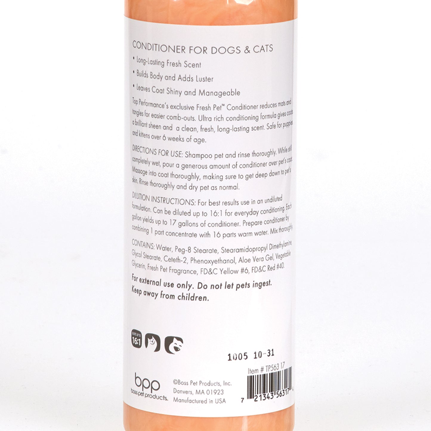 Top Performance Fresh Pet Conditioner 17oz