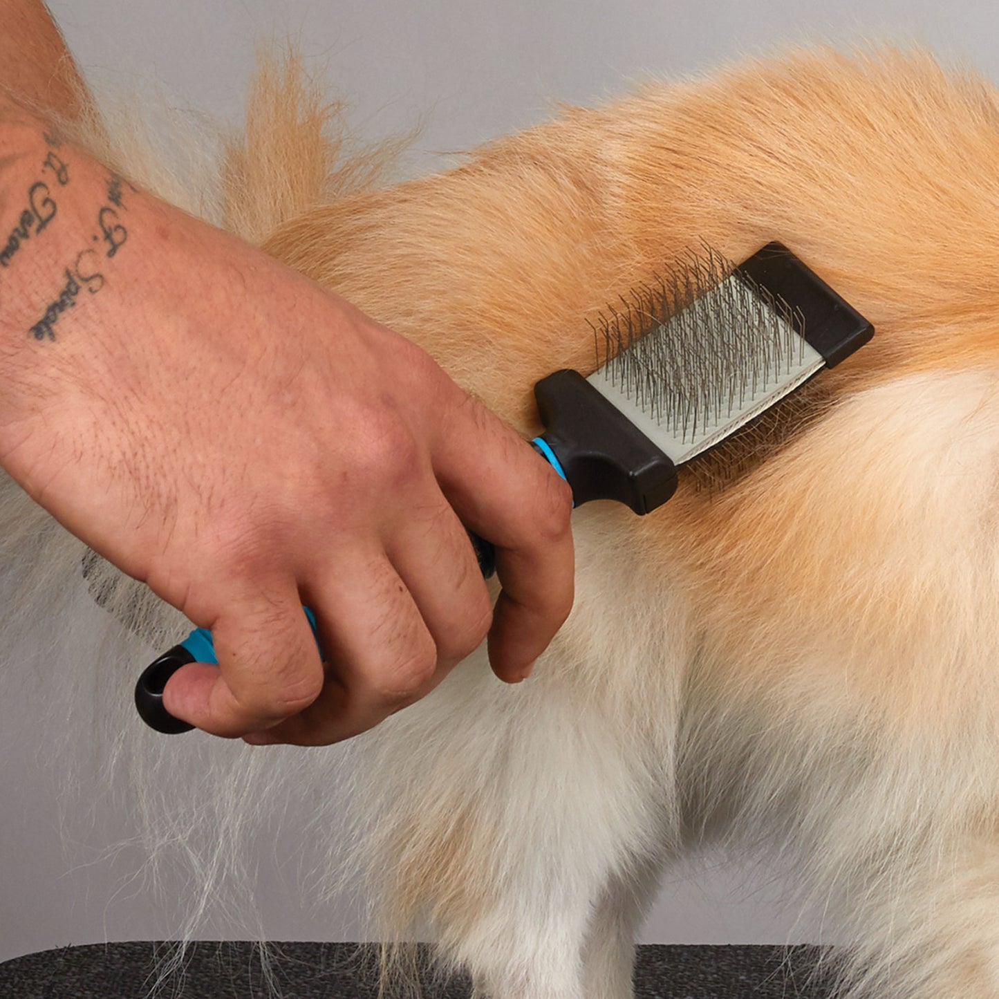 Master Grooming Tools Double-Sided Flexible Slicker Brush Small