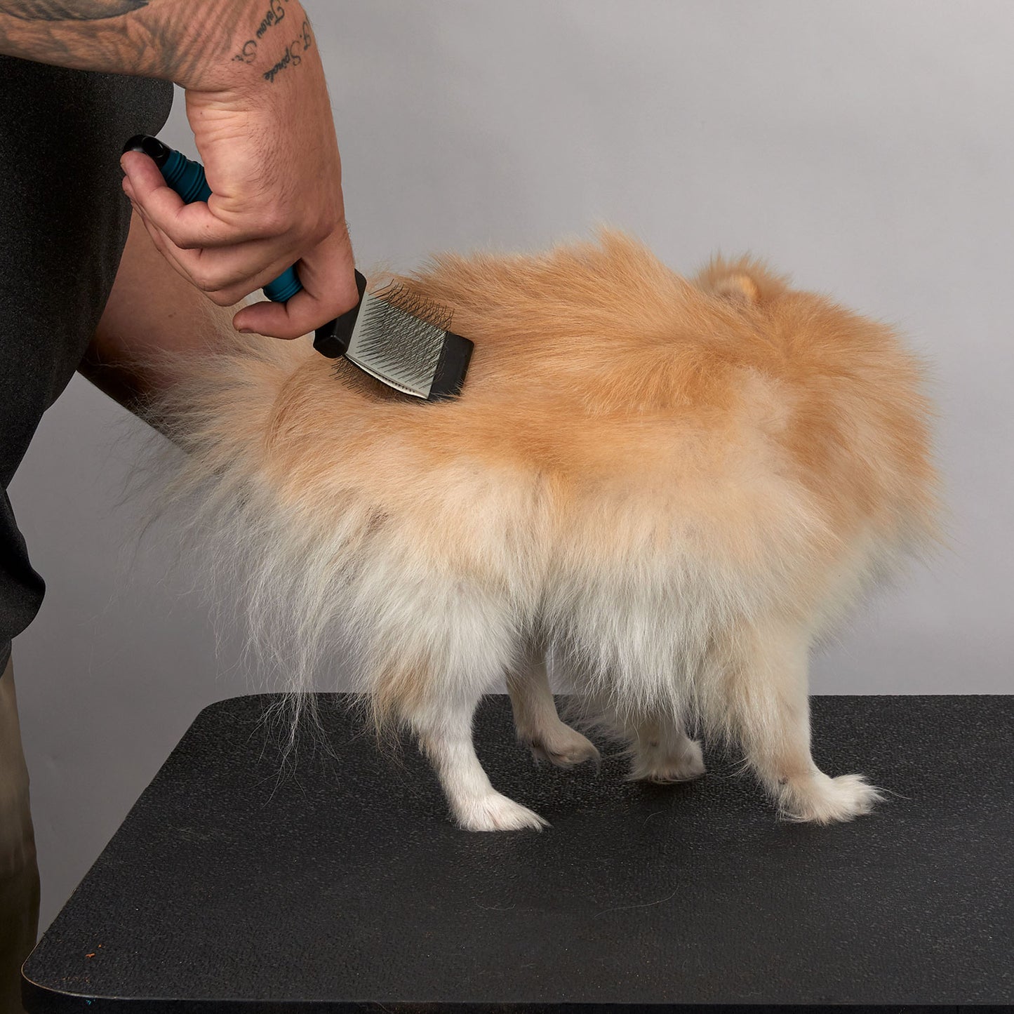 Master Grooming Tools Double-Sided Flexible Slicker Brush Medium