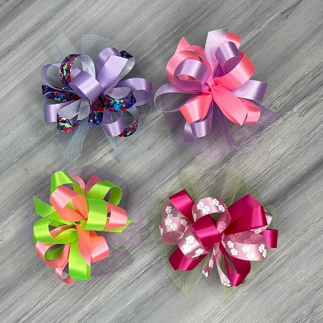 Spring Collar Bows - 8 Extra Large Bows