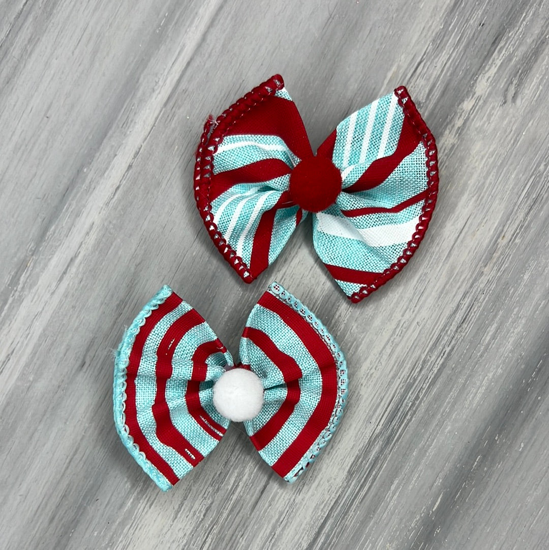 Vintage Christmas - Topsy Turvy - 12 Medium Bows
